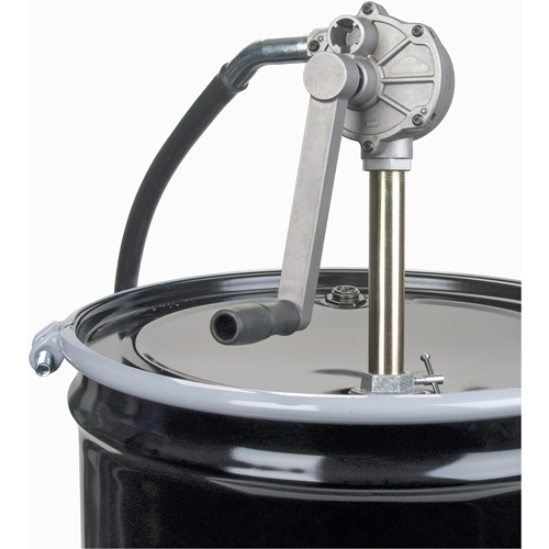 Rotary Type Drum Pump, Aluminum, Fits 15-55 Gal., 6-3/4 oz. per revolution Industrial Sales