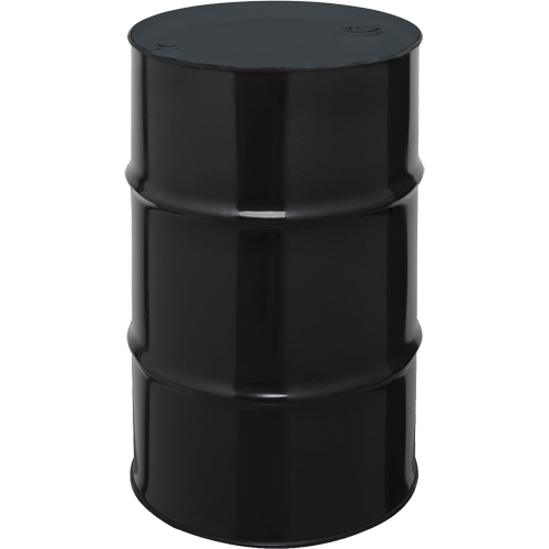 Barils en acier, 55 gal. US (45 gal. imp.), Non doubl&eacute;, Noir, Dessus ferm&eacute;, 1A1/X1.8/300, Calibre 20 Industrial Sales
