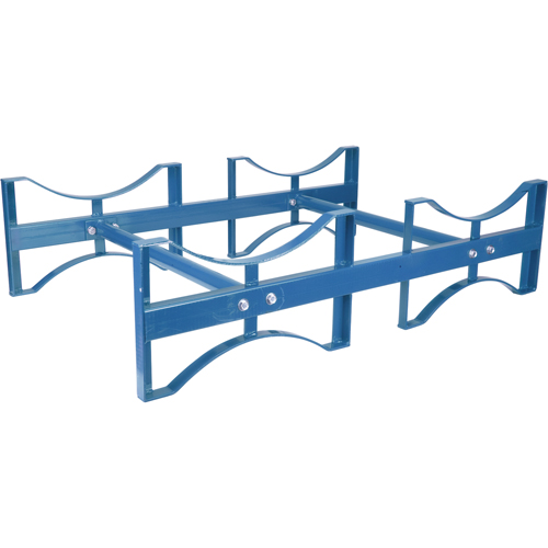 Porte-barils empilables, 2 barils, Capacit&eacute; de 1600 lb, 45-1/2" la x 30" p x 12-1/2" h Industrial Sales
