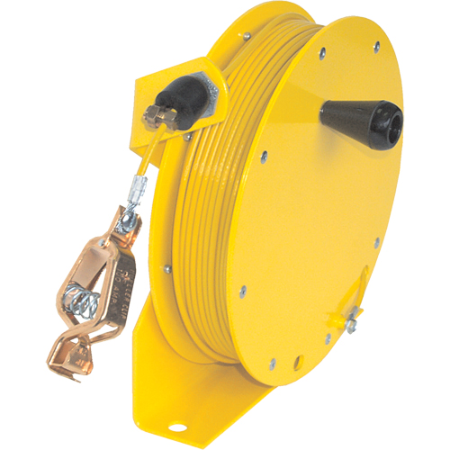 Static Grounding Hand Wind Reels, 100' Length Industrial Sales