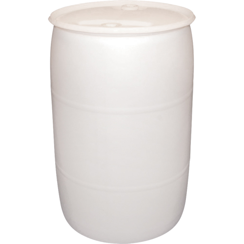Polyethylene Drums, 55 US gal (45 imp. gal.), Closed Top, Natural Industrial Sales