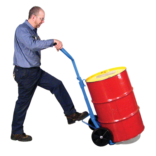 Drum Hand Truck, Steel Construction, 30 - 55 US Gal. (25 - 45 Imperial Gal.) Industrial Sales