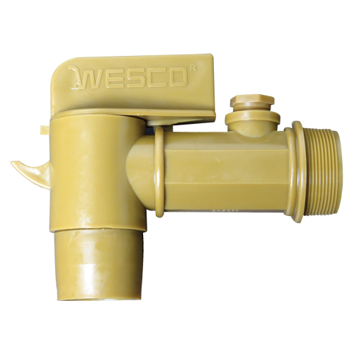 2" NPT Polyethylene Deluxe Drum Faucet, Polyethylene, 2" NPT Industrial Sales