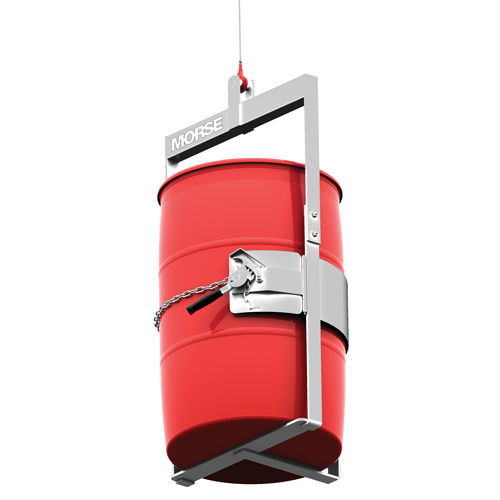 Appareil de levage pour baril en acier inoxydable avec crochet sur le dessous, 30 - 55 gal. US (25 - 45 gal. imp.), Cap. 1000 lb/454 kg Industrial Sales