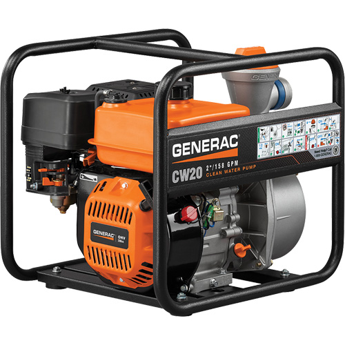 Pompe &agrave; eau propre, 158 gal./min, 208 cc, 4 cycles OHV Industrial Sales