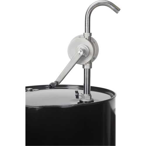 Pompe rotative pour baril, Acier inoxydable, Pour capacit&eacute; 55 gal., 12 oz/course Industrial Sales