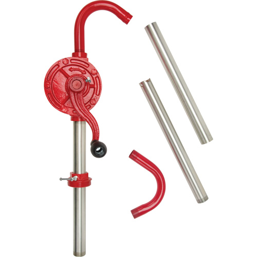 Rotary Type Drum Pump, Cast Iron/Steel, Fits 30-55 Gal., 8 oz./Stroke Industrial Sales
