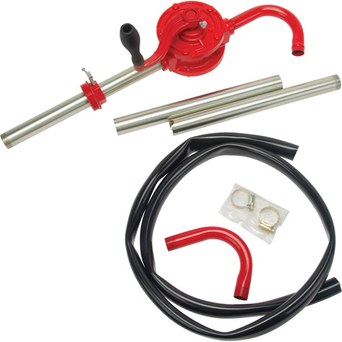 Rotary Type Drum Pump, Cast Iron/Steel, Fits 30-55 Gal., 8 oz./Stroke Industrial Sales