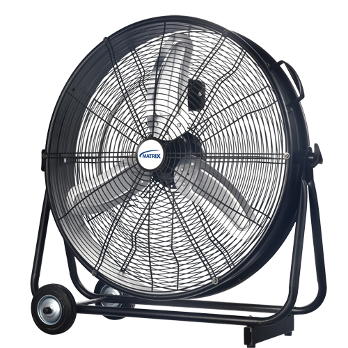 Light Industrial Direct-Drive Slim Drum Fan, Industrial, 3 Speed, 24" Diameter Industrial Sales