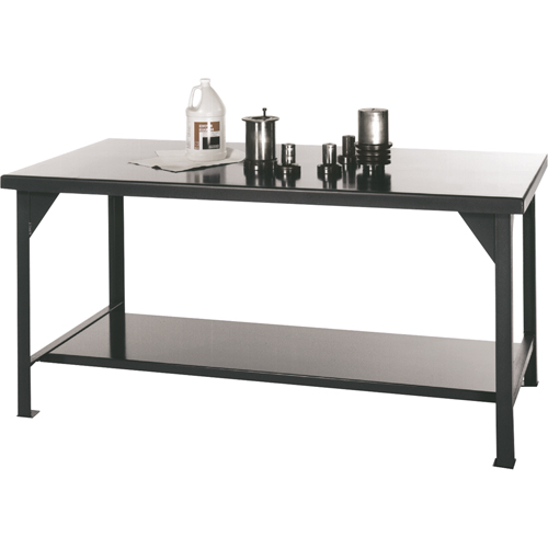 Shop Tables, Steel Surface, 48" W x 30" D x 34" H Industrial Sales
