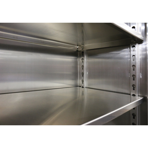 Tablette suppl&eacute;mentaire pour armoires tr&egrave;s robustes, 36" x 24", Capacit&eacute; de 1900 lb, Acier inoxydable, Gris Industrial Sales