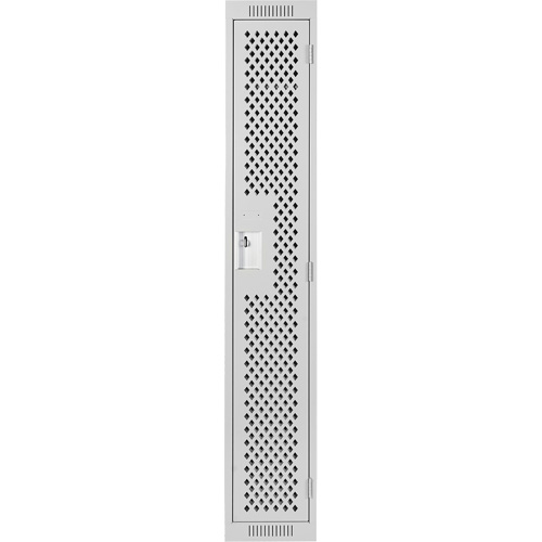 Casiers Clean Line, 12" x 12" x 72", Acier, Gris, Rivet (assembl&eacute;), Perfor&eacute; Industrial Sales