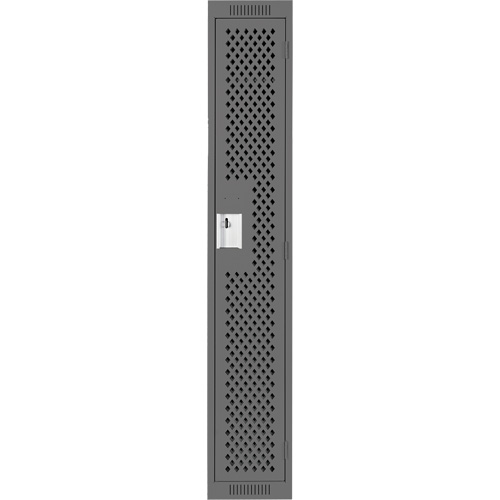 Casiers Clean Line, 12" x 12" x 72", Acier, Charbon, Rivet (assembl&eacute;), Perfor&eacute; Industrial Sales
