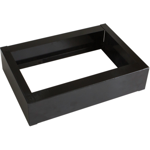 Base encastr&eacute;e pour casiers robustes enti&egrave;rement soud&eacute;e Concorde, 1 Blocs, 4" lo x 12" la x 17" p, Noir, Acier Industrial Sales