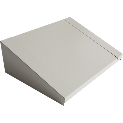 Dessus inclin&eacute; pour casiers robustes enti&egrave;rement soud&eacute; Concorde, Bloc de 2, 18" p x 24" la x 6" ha, Gris, Acier Industrial Sales