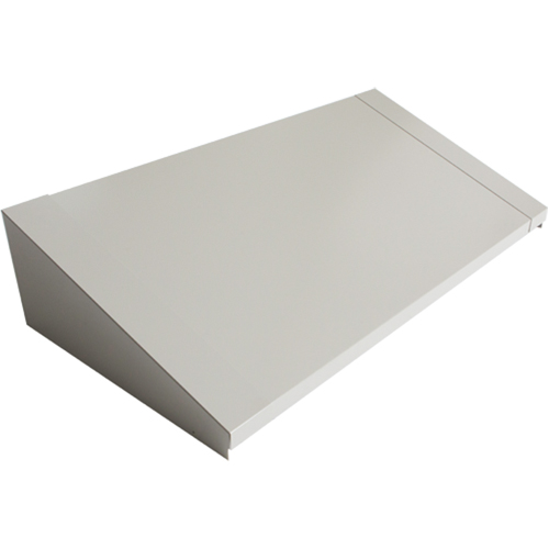 Dessus inclin&eacute; pour casiers robustes enti&egrave;rement soud&eacute; Concorde, Bloc de 3, 18" p x 36" la x 6" ha, Gris, Acier Industrial Sales