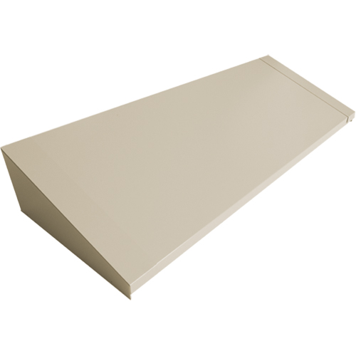 All-Welded Concorde - Heavy-Duty Lockers Sloping Top, 4 Bank, 18" D x 48" W x 6" H, Beige, Steel Industrial Sales