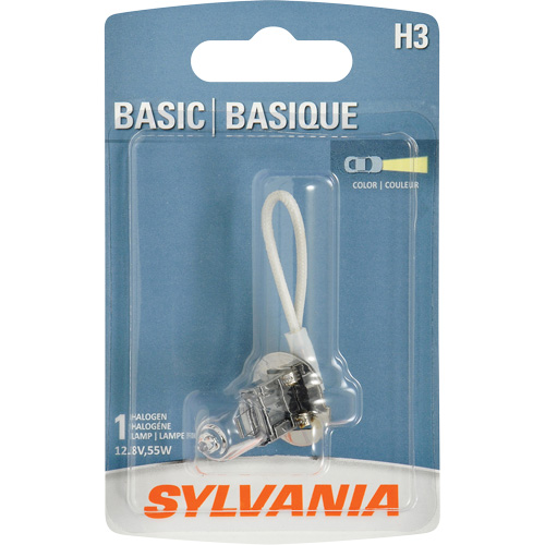 H3 Basic Headlight Bulb, Halogen, 45 W, Off White Industrial Sales
