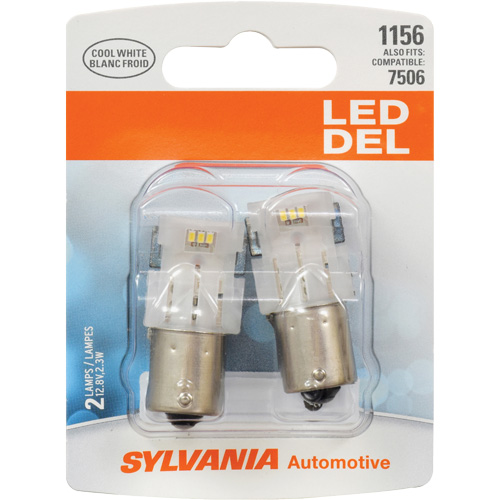 1156 Mini Automotive Bulb, LED, 12.8 W/2.3 W, White Industrial Sales