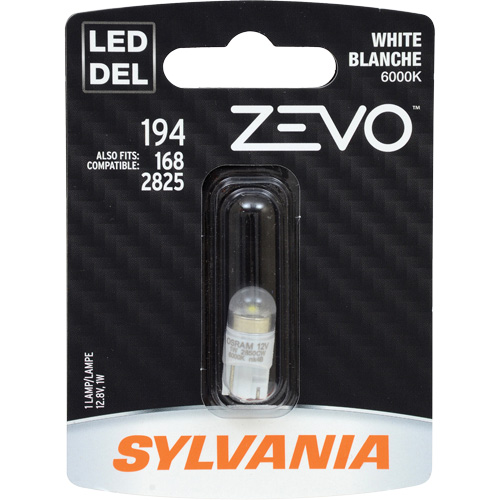 195 Zevo&reg; Mini Automotive Bulb, LED, 0.7 W, White Industrial Sales