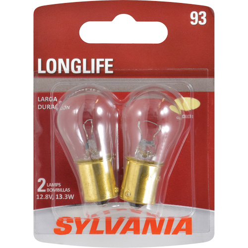 93 Long Life Mini Automotive Bulb, Incandescent, 13.3 W Industrial Sales