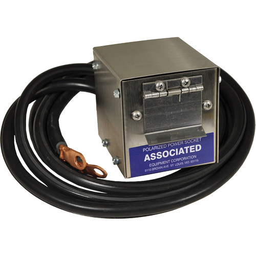 Plug-In Polarized Stainless Steel Socket Box for Model 6139, 4 AWG, 5' Cable Industrial Sales