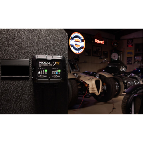 Genius&reg; 2X2 2-Bank, 4-Amp Battery Charger Industrial Sales