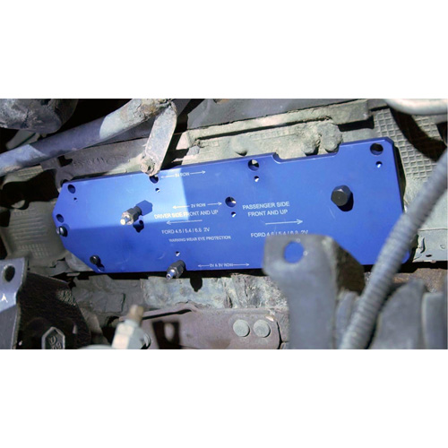 Gabarit de perçage pour installation sur collecteur pour Ford 4,6 L, 5,4 L, et 6,8 L Industrial Sales