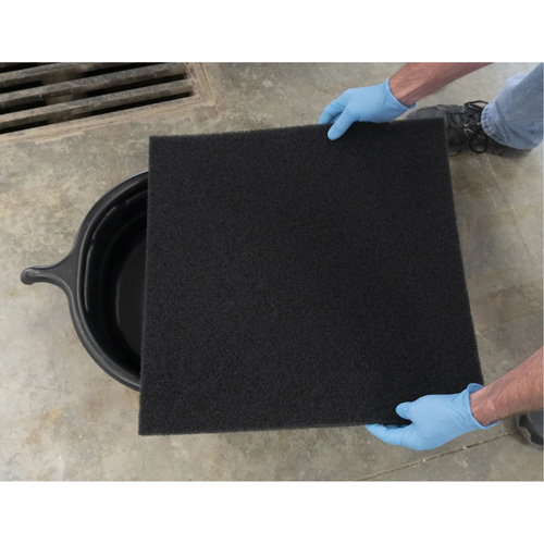 Plateau de drainage ovale noir Industrial Sales