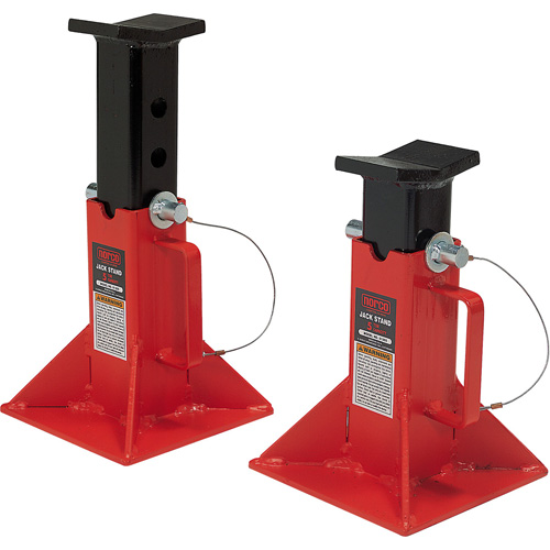Jack Stands, Locking Pin, 5 tons Capacity, 9-1/2" - 15-3/4" H Industrial Sales