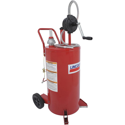 25-Gallon Steel Fuel Caddy with 2-Way Rotary Pump Industrial Sales