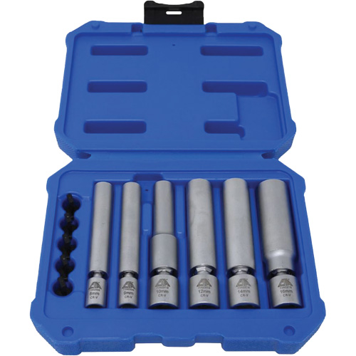 Jeu de douilles pour bougies d'allumage et bougies &agrave; incandescence 6 mcx Industrial Sales