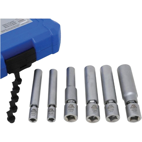 Jeu de douilles pour bougies d'allumage et bougies &agrave; incandescence 6 mcx Industrial Sales