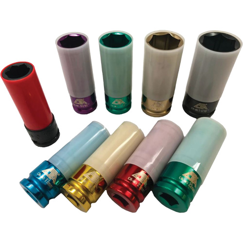 Thin Wall Master Impact Socket Set, 9 Pieces, 1/2" Drive Size Industrial Sales