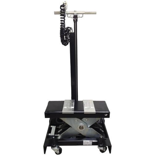 Cric de service de plancher &agrave; profil bas, 12 tonne(s) Capacit&eacute;, 7-1/2" Abaiss&eacute;e, 15" &eacute;lev&eacute;e, Air comprim&eacute;/hydraulique Industrial Sales