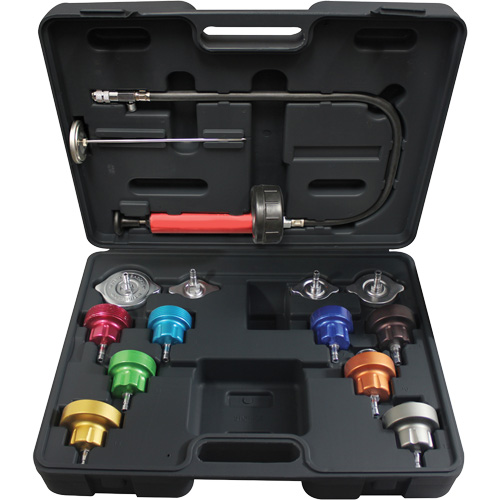 14-Piece Universal Cooling System Pressure Test Kit Industrial Sales