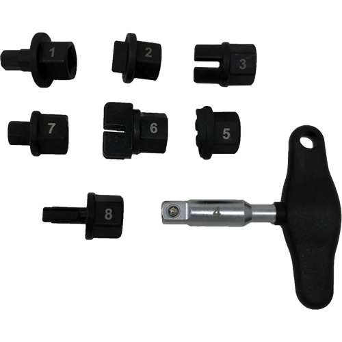Trousse d'outils pour bouchons de vidange dhuile 8 morceaux Industrial Sales