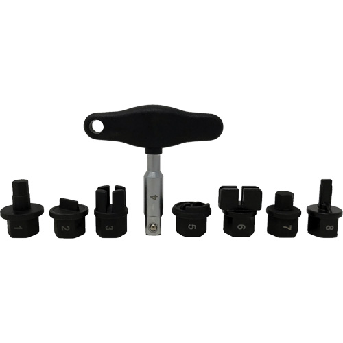 Trousse d'outils pour bouchons de vidange dhuile 8 morceaux Industrial Sales