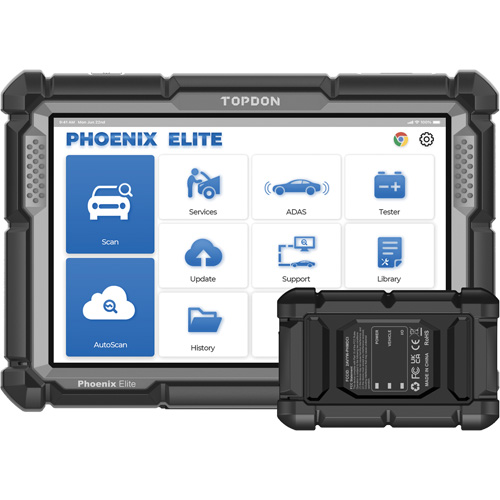 Outil de diagnostic de niveau constructeur Phoenix Elite avec &eacute;cran 10,1", programmation bas&eacute;e sur l'infonuage et CANFD Industrial Sales