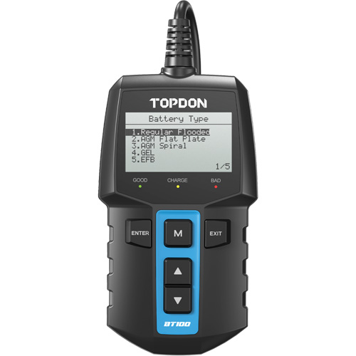 Testeur de batterie 12?V et de syst&egrave;mes BT100 Industrial Sales