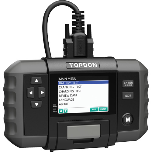 Testeur de batterie 12?V et de syst&egrave;mes 12?V/24?V BT600 avec imprimante int&eacute;gr&eacute;e Industrial Sales