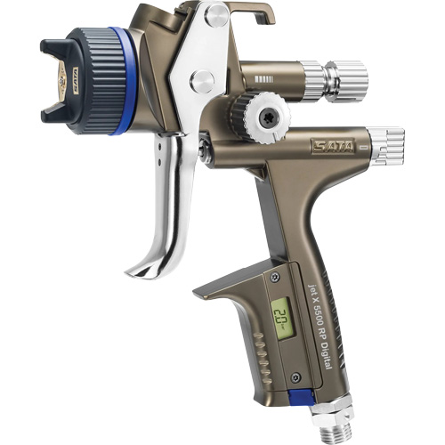 Pistolet de peinture de premi&egrave;re qualit&eacute; pour peinture automobile avec psi num&eacute;rique X5500 RP 1,3 O RPS D, Entr&eacute;e d'air 1/4" NPT, 10,24 pi³/min, Capacit&eacute; 0,6 L/0,9 L, 0,17 psi Industrial Sales