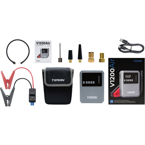 V1200Air 2-in-1 1200 Peak Amp Jump Starter & Tire Inflator Industrial Sales