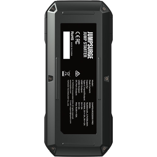 JumpSurge2000Pro 2500 Peak Amp Battery Jump Starter, Power Bank & Flashlight Industrial Sales