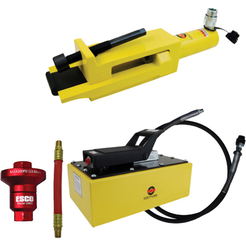 Ensemble de brise-talon pour pneus g&eacute;ants/&eacute;quipement de terrassement avec pompe hydraulique de 5 pintes Industrial Sales