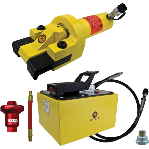 Ensemble de brise-talon pour pneus g&eacute;ants avec pompe hydraulique de 2 gallon Industrial Sales