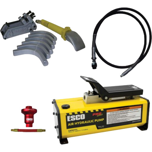 Ensemble de t&ecirc;te de brise-talon pour pneus g&eacute;ants avec pompe hydraulique de 1/2 gallon Industrial Sales