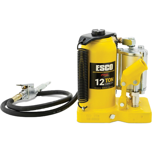 Pro Series Bottle Jack, 12 Ton(s), Air Hydraulic, 18-1/2" Raised Height Industrial Sales