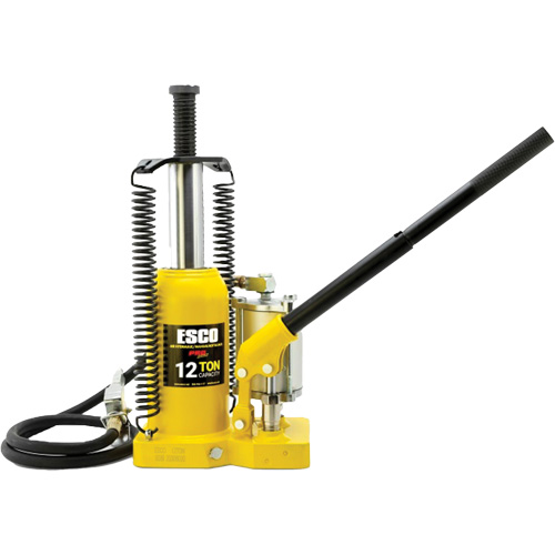 Pro Series Bottle Jack, 12 Ton(s), Air Hydraulic, 18-1/2" Raised Height Industrial Sales