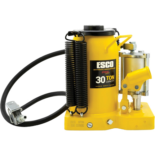Pro Series  Bottle Jack, 30 tons, Air Hydraulic, 20" Raised Height Industrial Sales